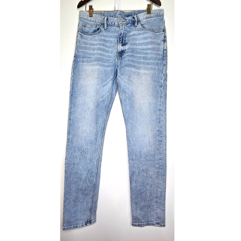 H&M W33xL32 Slim Fit Stretch Denim Jeans Light to Medium Wash